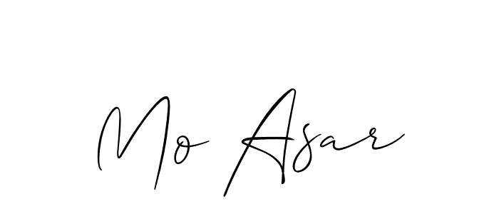 Use a signature maker to create a handwritten signature online. With this signature software, you can design (Allison_Script) your own signature for name Mo Asar. Mo Asar signature style 2 images and pictures png