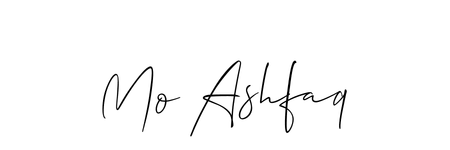 Also we have Mo Ashfaq name is the best signature style. Create professional handwritten signature collection using Allison_Script autograph style. Mo Ashfaq signature style 2 images and pictures png