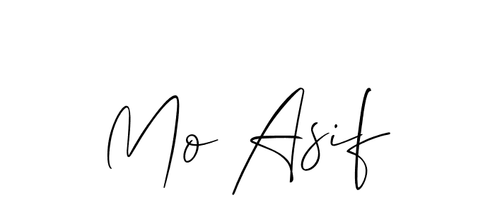 It looks lik you need a new signature style for name Mo Asif. Design unique handwritten (Allison_Script) signature with our free signature maker in just a few clicks. Mo Asif signature style 2 images and pictures png