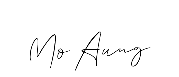 Design your own signature with our free online signature maker. With this signature software, you can create a handwritten (Allison_Script) signature for name Mo Aung. Mo Aung signature style 2 images and pictures png