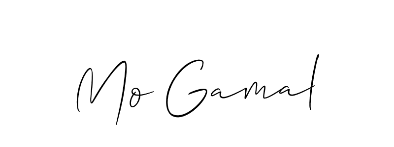 Design your own signature with our free online signature maker. With this signature software, you can create a handwritten (Allison_Script) signature for name Mo Gamal. Mo Gamal signature style 2 images and pictures png