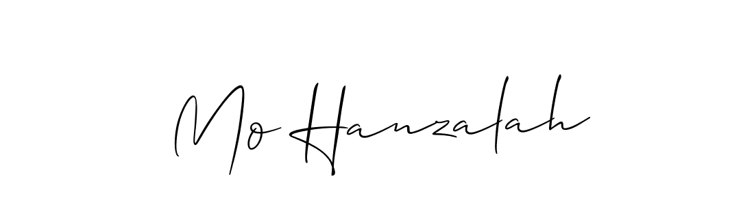 Also You can easily find your signature by using the search form. We will create Mo Hanzalah name handwritten signature images for you free of cost using Allison_Script sign style. Mo Hanzalah signature style 2 images and pictures png