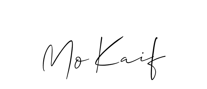 Also You can easily find your signature by using the search form. We will create Mo Kaif name handwritten signature images for you free of cost using Allison_Script sign style. Mo Kaif signature style 2 images and pictures png