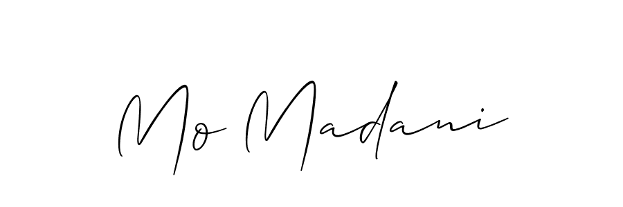 Similarly Allison_Script is the best handwritten signature design. Signature creator online .You can use it as an online autograph creator for name Mo Madani. Mo Madani signature style 2 images and pictures png