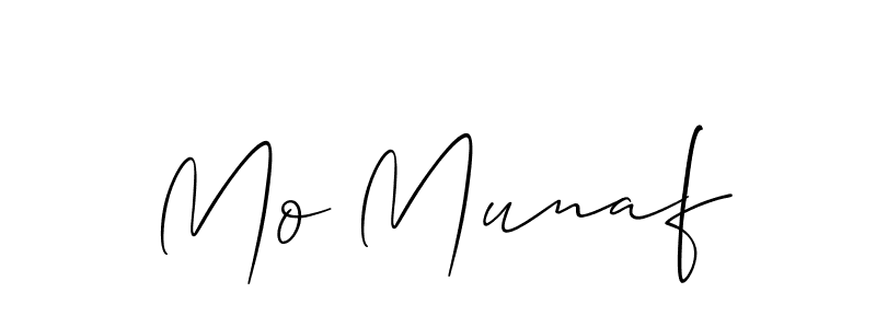 How to Draw Mo Munaf signature style? Allison_Script is a latest design signature styles for name Mo Munaf. Mo Munaf signature style 2 images and pictures png