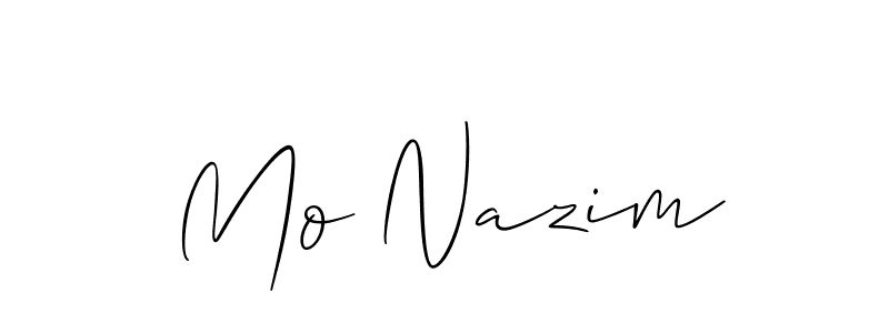 Also we have Mo Nazim name is the best signature style. Create professional handwritten signature collection using Allison_Script autograph style. Mo Nazim signature style 2 images and pictures png