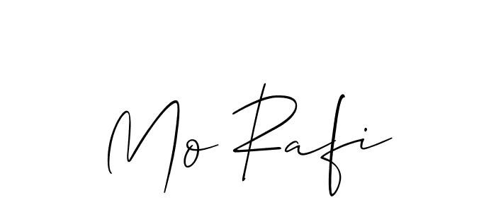 if you are searching for the best signature style for your name Mo Rafi. so please give up your signature search. here we have designed multiple signature styles  using Allison_Script. Mo Rafi signature style 2 images and pictures png