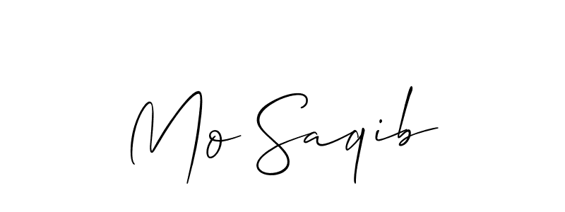 Design your own signature with our free online signature maker. With this signature software, you can create a handwritten (Allison_Script) signature for name Mo Saqib. Mo Saqib signature style 2 images and pictures png