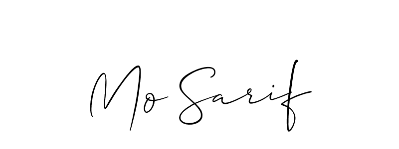 Create a beautiful signature design for name Mo Sarif. With this signature (Allison_Script) fonts, you can make a handwritten signature for free. Mo Sarif signature style 2 images and pictures png