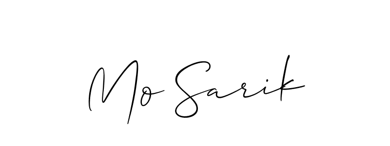 Similarly Allison_Script is the best handwritten signature design. Signature creator online .You can use it as an online autograph creator for name Mo Sarik. Mo Sarik signature style 2 images and pictures png