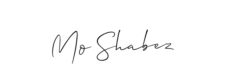 How to make Mo Shabez signature? Allison_Script is a professional autograph style. Create handwritten signature for Mo Shabez name. Mo Shabez signature style 2 images and pictures png