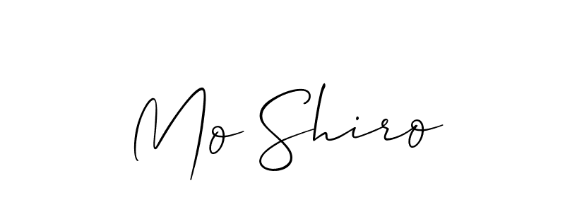 Design your own signature with our free online signature maker. With this signature software, you can create a handwritten (Allison_Script) signature for name Mo Shiro. Mo Shiro signature style 2 images and pictures png