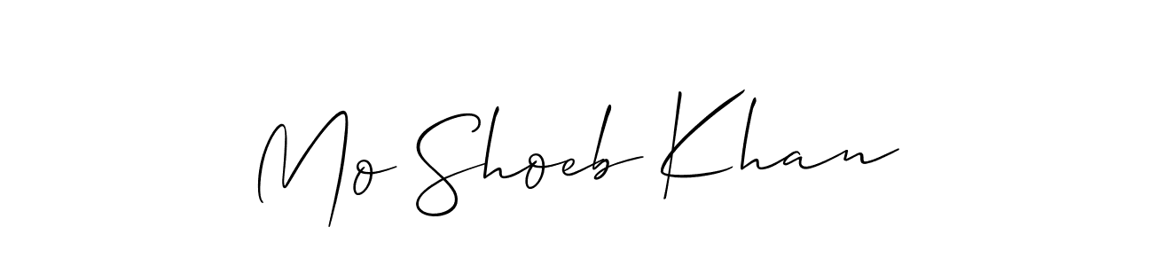 Also You can easily find your signature by using the search form. We will create Mo Shoeb Khan name handwritten signature images for you free of cost using Allison_Script sign style. Mo Shoeb Khan signature style 2 images and pictures png