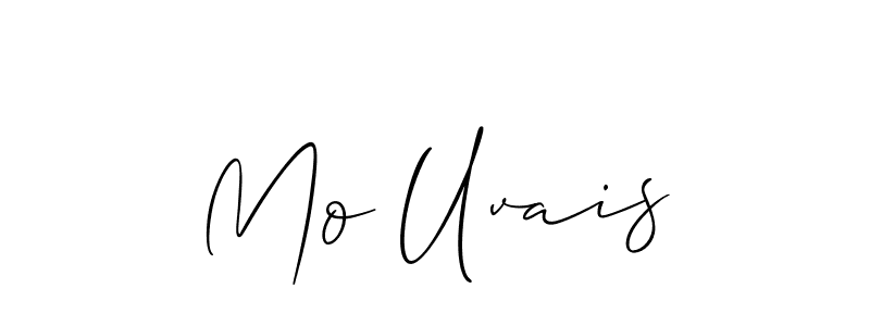 Mo Uvais stylish signature style. Best Handwritten Sign (Allison_Script) for my name. Handwritten Signature Collection Ideas for my name Mo Uvais. Mo Uvais signature style 2 images and pictures png
