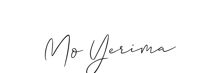 Use a signature maker to create a handwritten signature online. With this signature software, you can design (Allison_Script) your own signature for name Mo Yerima. Mo Yerima signature style 2 images and pictures png