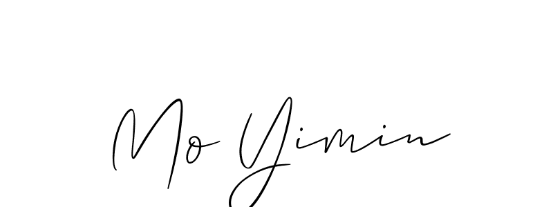 Make a beautiful signature design for name Mo Yimin. Use this online signature maker to create a handwritten signature for free. Mo Yimin signature style 2 images and pictures png