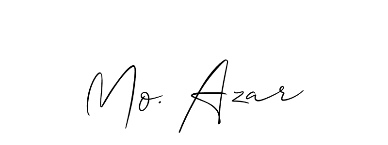 Make a short Mo. Azar signature style. Manage your documents anywhere anytime using Allison_Script. Create and add eSignatures, submit forms, share and send files easily. Mo. Azar signature style 2 images and pictures png