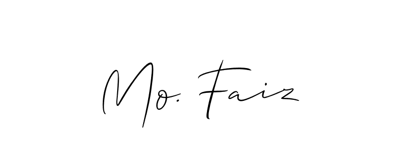 if you are searching for the best signature style for your name Mo. Faiz. so please give up your signature search. here we have designed multiple signature styles  using Allison_Script. Mo. Faiz signature style 2 images and pictures png