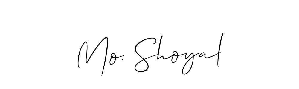 Create a beautiful signature design for name Mo. Shoyal. With this signature (Allison_Script) fonts, you can make a handwritten signature for free. Mo. Shoyal signature style 2 images and pictures png