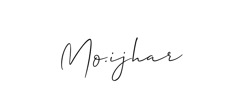 Also we have Mo.ijhar name is the best signature style. Create professional handwritten signature collection using Allison_Script autograph style. Mo.ijhar signature style 2 images and pictures png