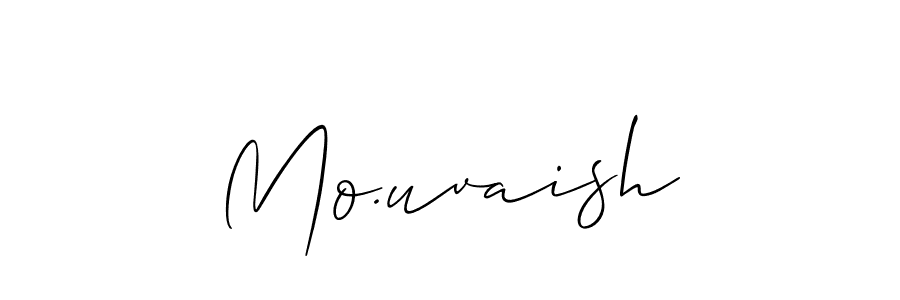 The best way (Allison_Script) to make a short signature is to pick only two or three words in your name. The name Mo.uvaish include a total of six letters. For converting this name. Mo.uvaish signature style 2 images and pictures png