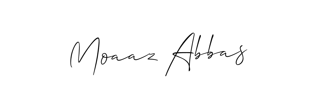 You should practise on your own different ways (Allison_Script) to write your name (Moaaz Abbas) in signature. don't let someone else do it for you. Moaaz Abbas signature style 2 images and pictures png