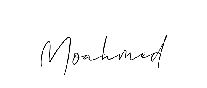 How to make Moahmed signature? Allison_Script is a professional autograph style. Create handwritten signature for Moahmed name. Moahmed signature style 2 images and pictures png
