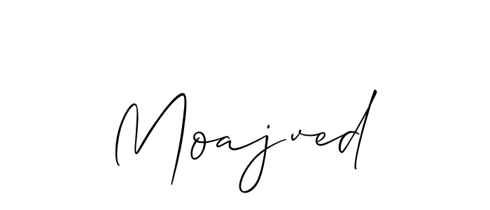 It looks lik you need a new signature style for name Moajved. Design unique handwritten (Allison_Script) signature with our free signature maker in just a few clicks. Moajved signature style 2 images and pictures png