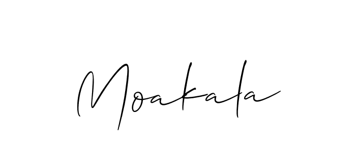 Best and Professional Signature Style for Moakala. Allison_Script Best Signature Style Collection. Moakala signature style 2 images and pictures png