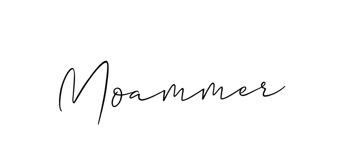 Make a beautiful signature design for name Moammer. Use this online signature maker to create a handwritten signature for free. Moammer signature style 2 images and pictures png