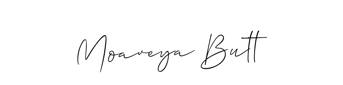 You can use this online signature creator to create a handwritten signature for the name Moaveya Butt. This is the best online autograph maker. Moaveya Butt signature style 2 images and pictures png