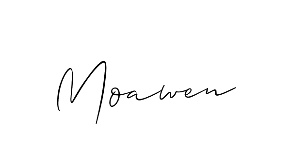 Make a beautiful signature design for name Moawen. Use this online signature maker to create a handwritten signature for free. Moawen signature style 2 images and pictures png