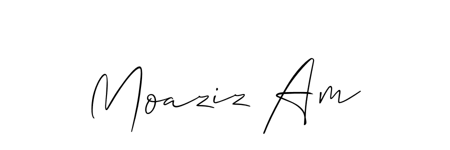 Best and Professional Signature Style for Moaziz Am. Allison_Script Best Signature Style Collection. Moaziz Am signature style 2 images and pictures png