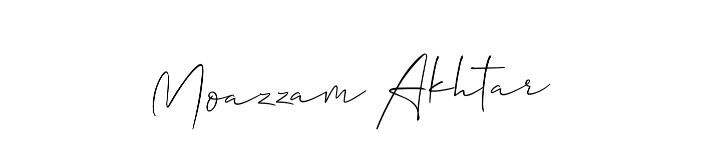 It looks lik you need a new signature style for name Moazzam Akhtar. Design unique handwritten (Allison_Script) signature with our free signature maker in just a few clicks. Moazzam Akhtar signature style 2 images and pictures png