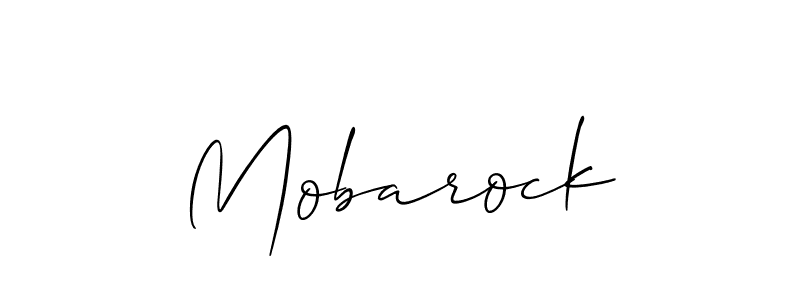 Make a beautiful signature design for name Mobarock. With this signature (Allison_Script) style, you can create a handwritten signature for free. Mobarock signature style 2 images and pictures png