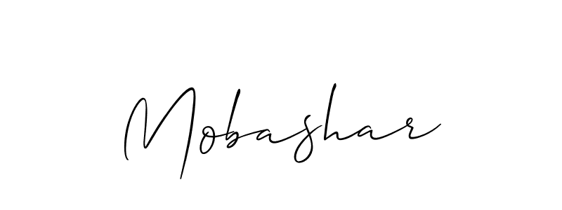 Also we have Mobashar name is the best signature style. Create professional handwritten signature collection using Allison_Script autograph style. Mobashar signature style 2 images and pictures png