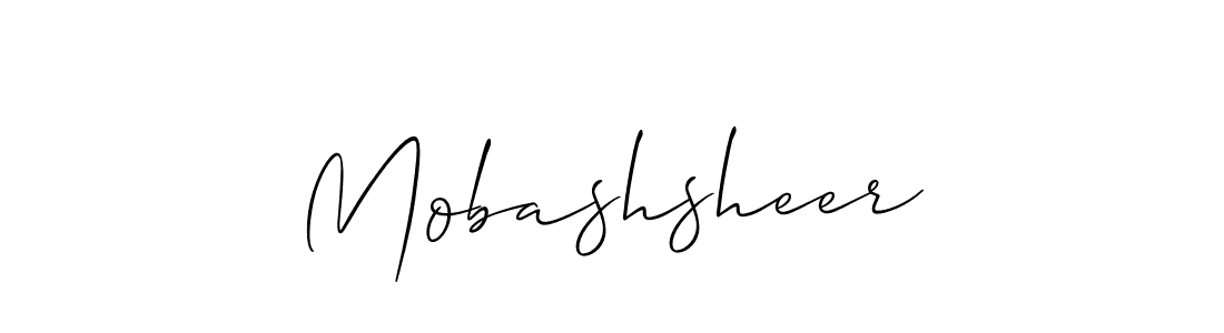 Best and Professional Signature Style for Mobashsheer. Allison_Script Best Signature Style Collection. Mobashsheer signature style 2 images and pictures png