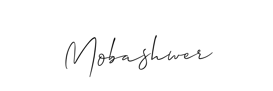 Design your own signature with our free online signature maker. With this signature software, you can create a handwritten (Allison_Script) signature for name Mobashwer. Mobashwer signature style 2 images and pictures png