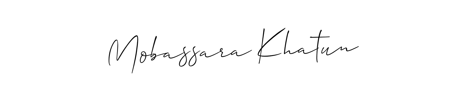 Best and Professional Signature Style for Mobassara Khatun. Allison_Script Best Signature Style Collection. Mobassara Khatun signature style 2 images and pictures png
