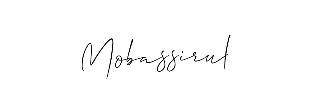 Make a beautiful signature design for name Mobassirul. Use this online signature maker to create a handwritten signature for free. Mobassirul signature style 2 images and pictures png