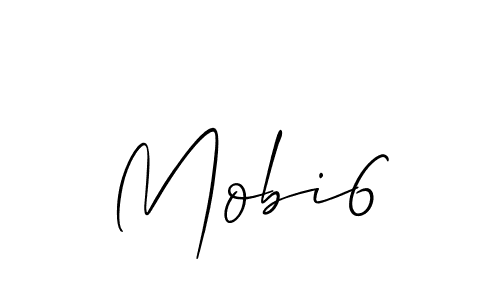 Also we have Mobi6 name is the best signature style. Create professional handwritten signature collection using Allison_Script autograph style. Mobi6 signature style 2 images and pictures png