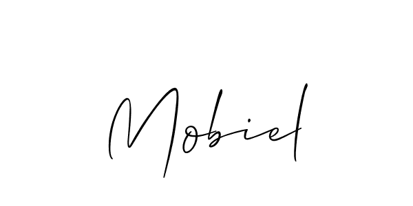 Check out images of Autograph of Mobiel name. Actor Mobiel Signature Style. Allison_Script is a professional sign style online. Mobiel signature style 2 images and pictures png