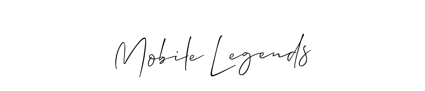 This is the best signature style for the Mobile Legends name. Also you like these signature font (Allison_Script). Mix name signature. Mobile Legends signature style 2 images and pictures png