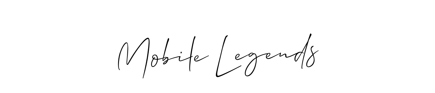 This is the best signature style for the Mobile Legends name. Also you like these signature font (Allison_Script). Mix name signature. Mobile Legends signature style 2 images and pictures png