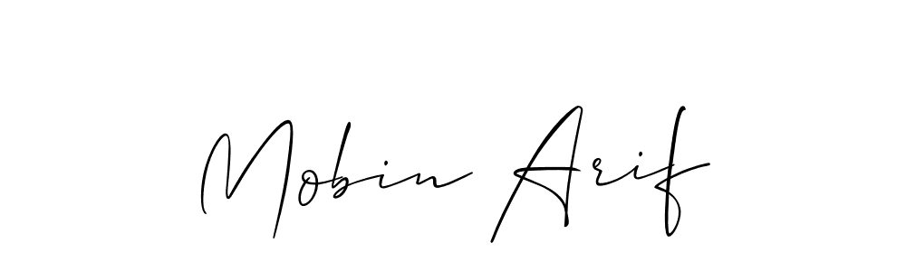 See photos of Mobin Arif official signature by Spectra . Check more albums & portfolios. Read reviews & check more about Allison_Script font. Mobin Arif signature style 2 images and pictures png