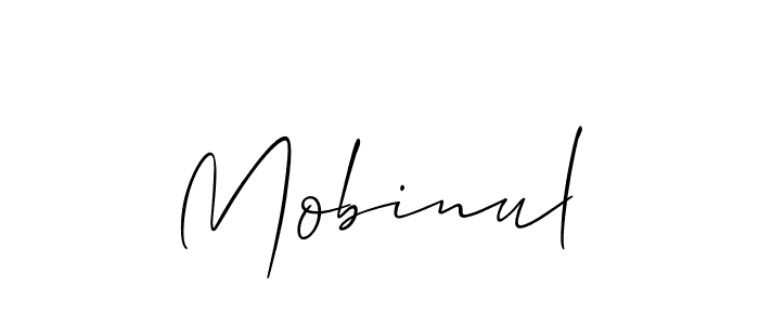 How to make Mobinul signature? Allison_Script is a professional autograph style. Create handwritten signature for Mobinul name. Mobinul signature style 2 images and pictures png