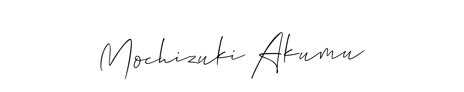 The best way (Allison_Script) to make a short signature is to pick only two or three words in your name. The name Mochizuki Akumu include a total of six letters. For converting this name. Mochizuki Akumu signature style 2 images and pictures png