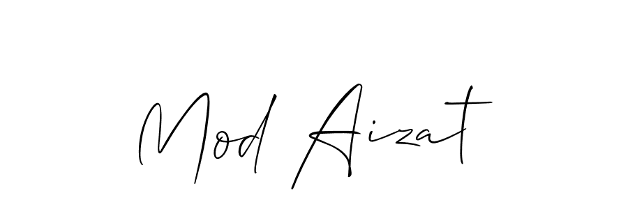Design your own signature with our free online signature maker. With this signature software, you can create a handwritten (Allison_Script) signature for name Mod Aizat. Mod Aizat signature style 2 images and pictures png