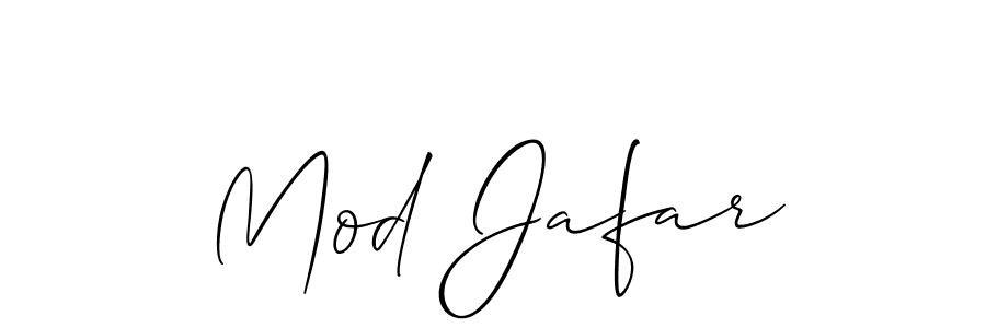 Make a beautiful signature design for name Mod Jafar. With this signature (Allison_Script) style, you can create a handwritten signature for free. Mod Jafar signature style 2 images and pictures png