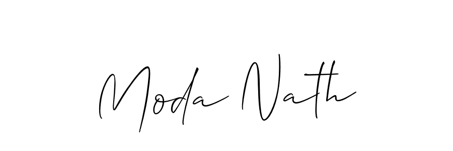 Design your own signature with our free online signature maker. With this signature software, you can create a handwritten (Allison_Script) signature for name Moda Nath. Moda Nath signature style 2 images and pictures png